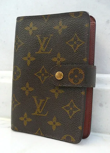 Authentic Louis Vuitton Large Compact Zippe Monogram Wallet