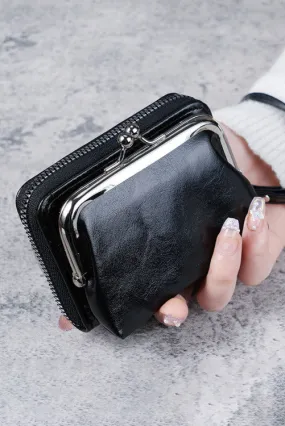 Black Coin Purse Wallet Wristlet