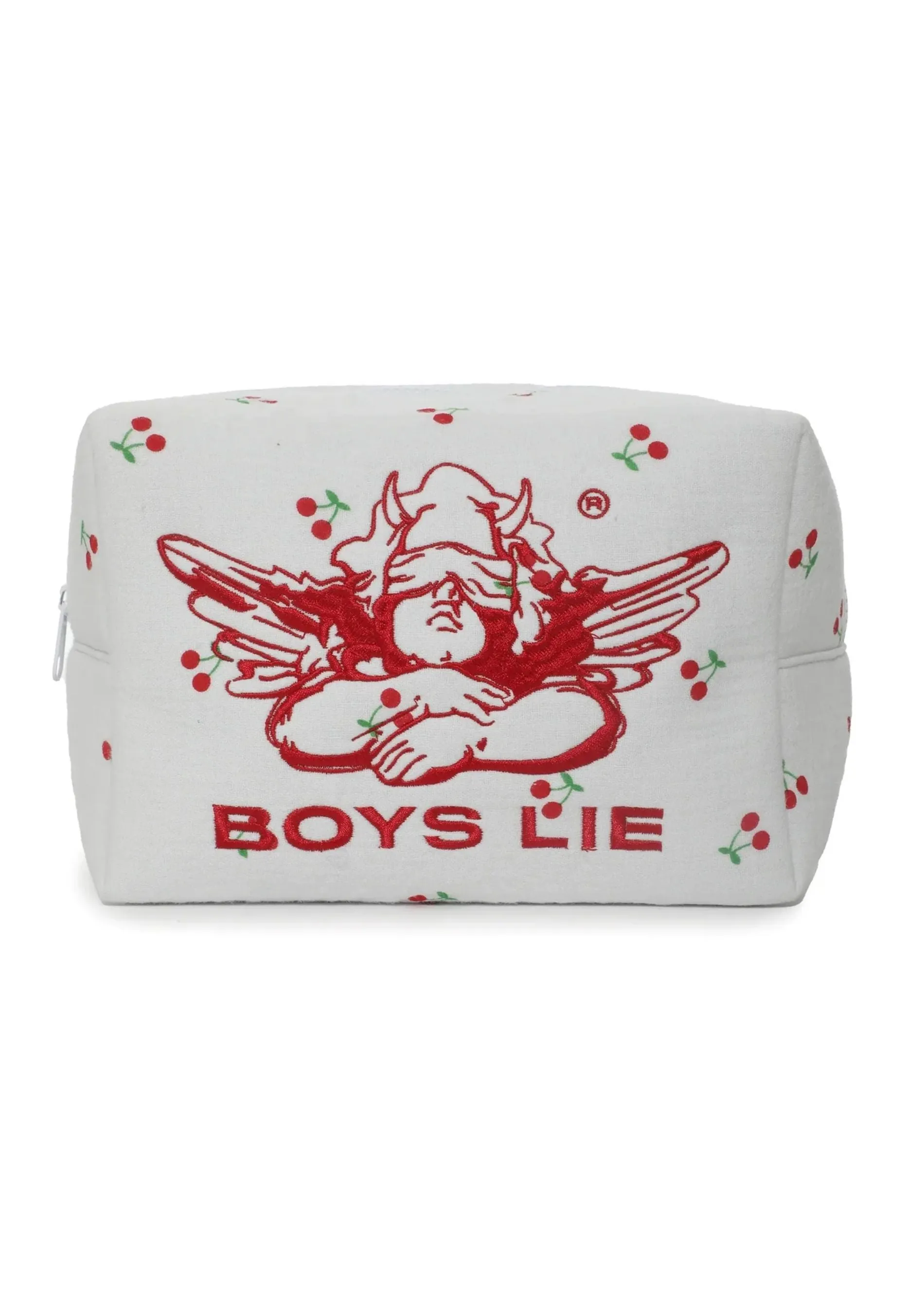 Boys Lie Cherry Pie Pouch ★ White