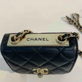 Chanel Quilted Trendy CC Clutch, Chain Black Lambskin, Small