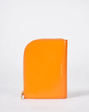 compact zip wallet - tangerine