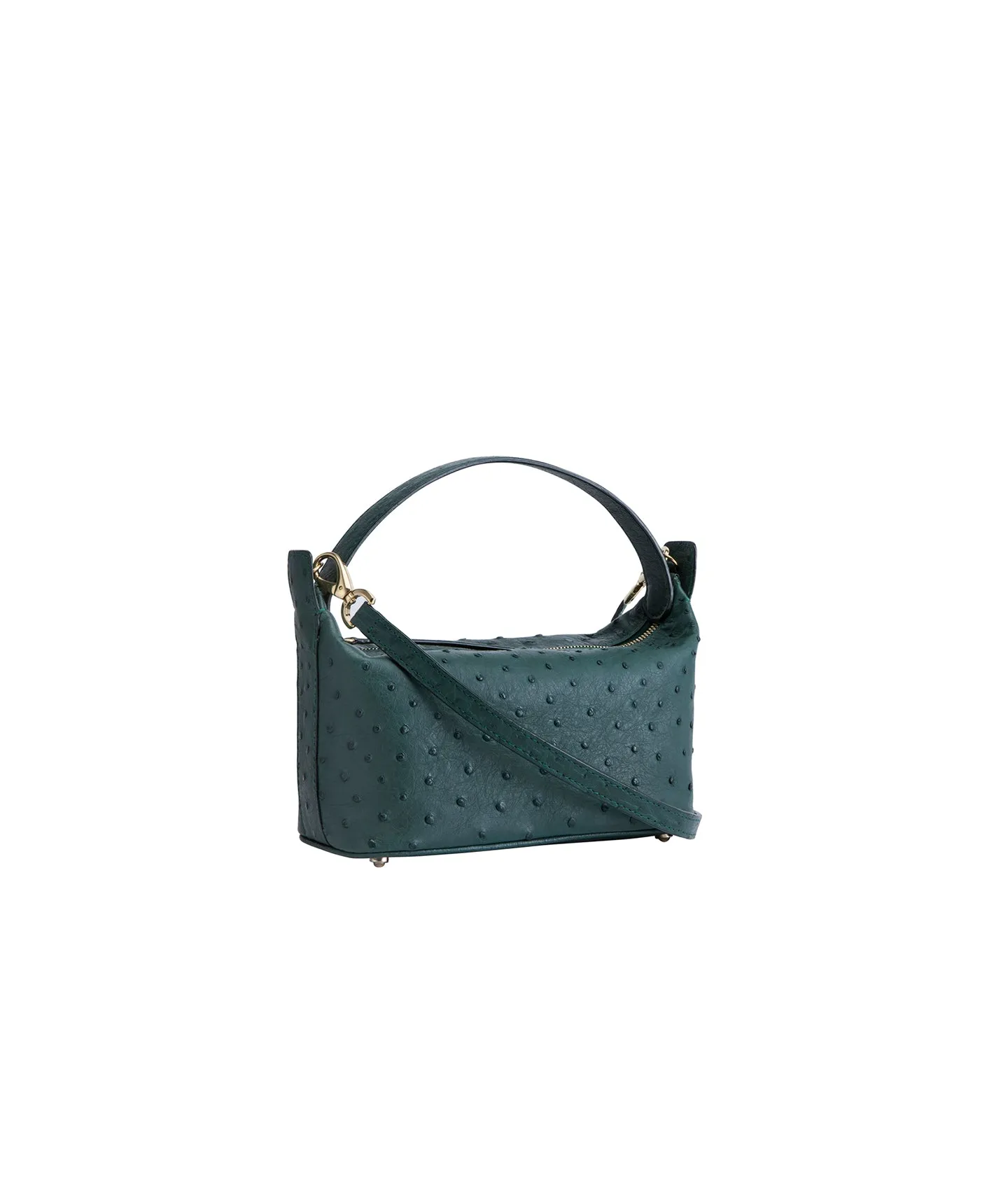 Emerald Green Ostrich | Mini 'Mpumelelo' Bag