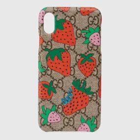 Gucci Iphone Xs Max Case With Gucci Strawberry