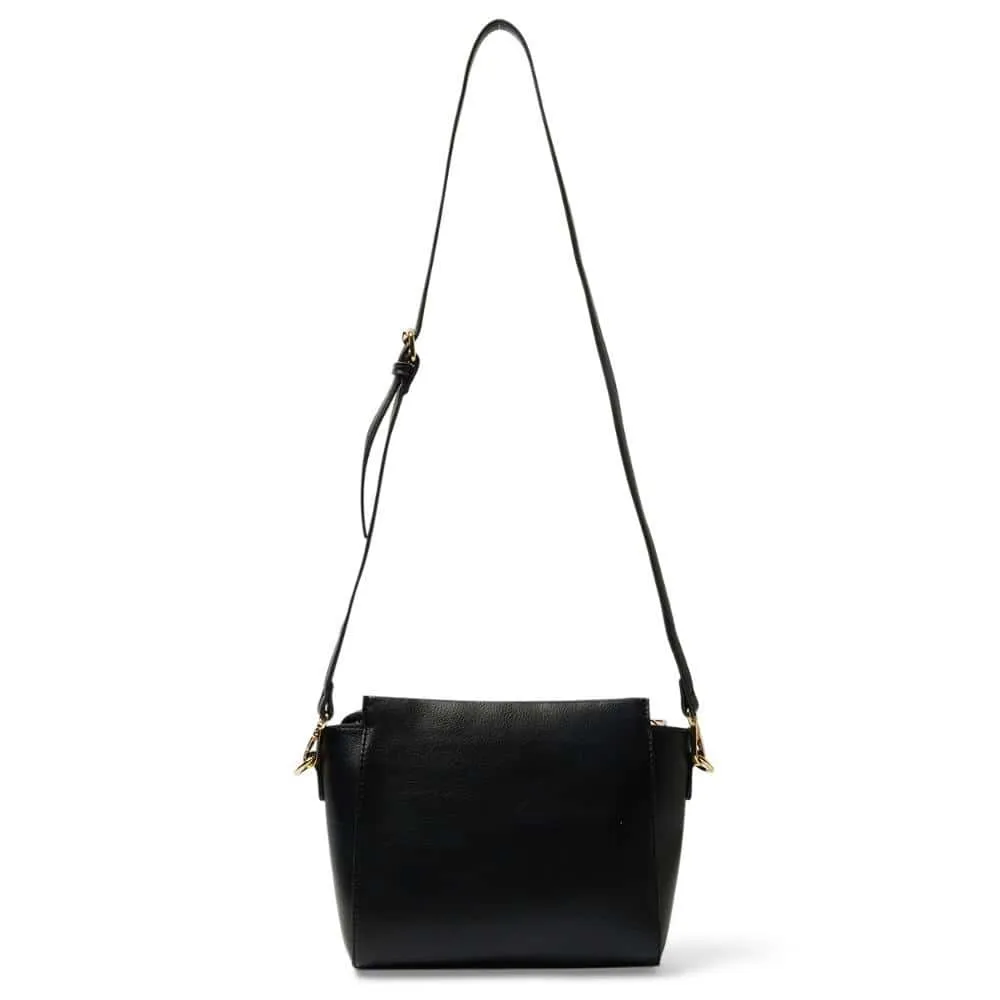 Key Handbag in Black Smooth