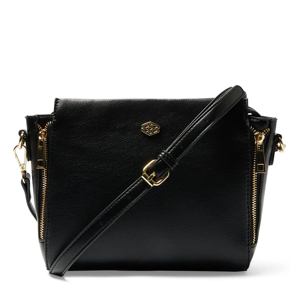 Key Handbag in Black Smooth