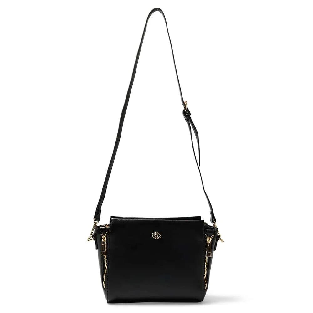 Key Handbag in Black Smooth