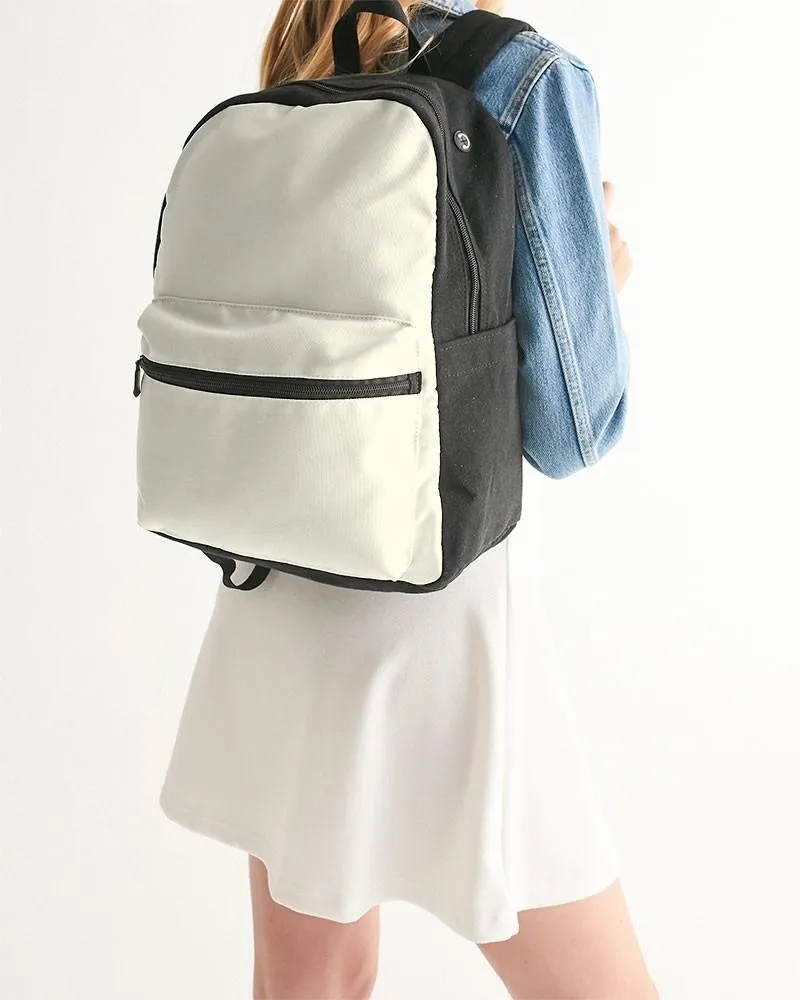 Pale Yellow Canvas Backpack | Bright Pale Yellow | C0M0Y10K0