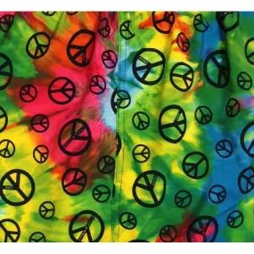 "Sign Language" Tie Dye   Peace Signs Board Skirt CUSTOM