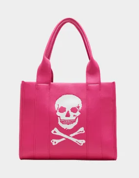 SKULLY DEBOSS TOTE PINK