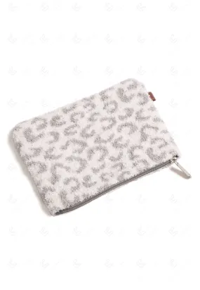 Snow Leopard Zip Pouch, Small