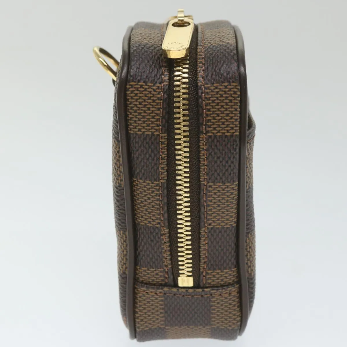 Trendy Inspired Louis Vuitton Damier Ebene Etui Okapi Pm Pouch N61738 Lv Auth Bs9699