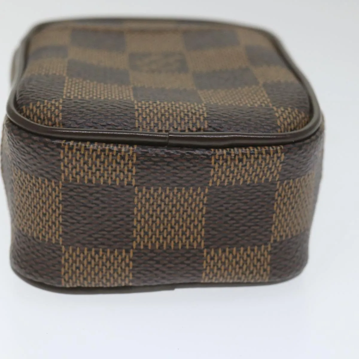 Trendy Inspired Louis Vuitton Damier Ebene Etui Okapi Pm Pouch N61738 Lv Auth Bs9699