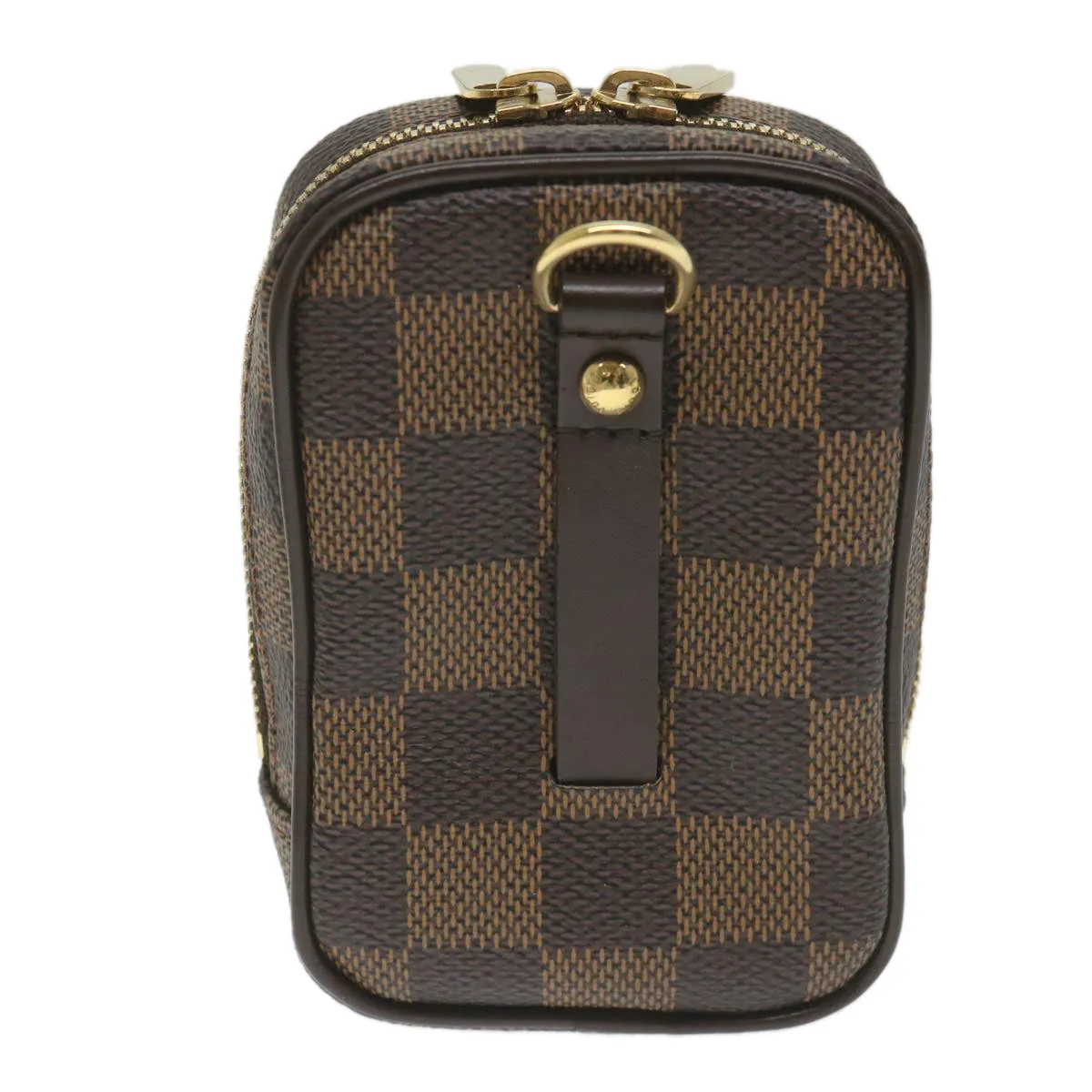 Trendy Inspired Louis Vuitton Damier Ebene Etui Okapi Pm Pouch N61738 Lv Auth Bs9699