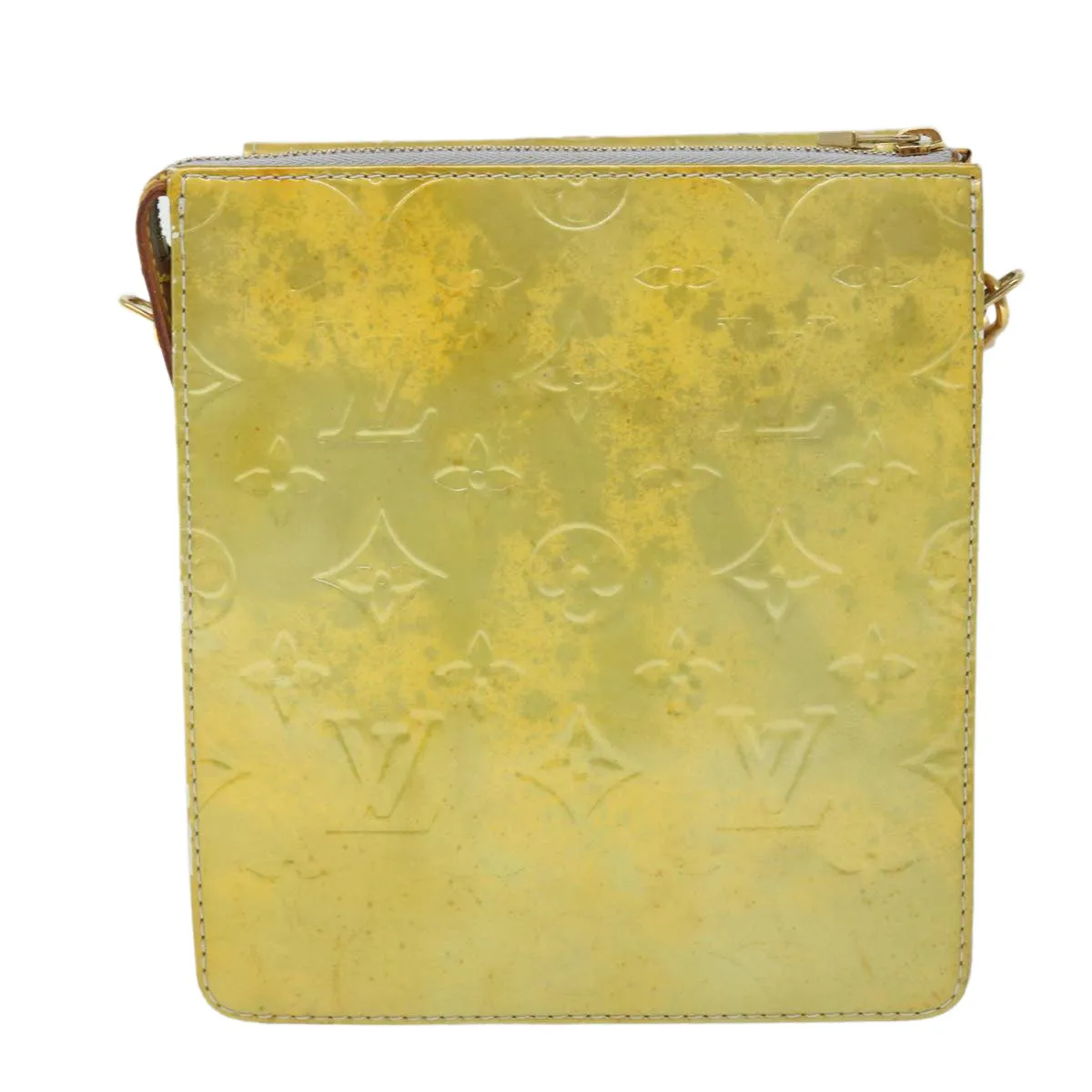 Trendy Inspired Louis Vuitton Monogram Vernis Motto Accessory Pouch Gris M91030 Lv Auth 52691